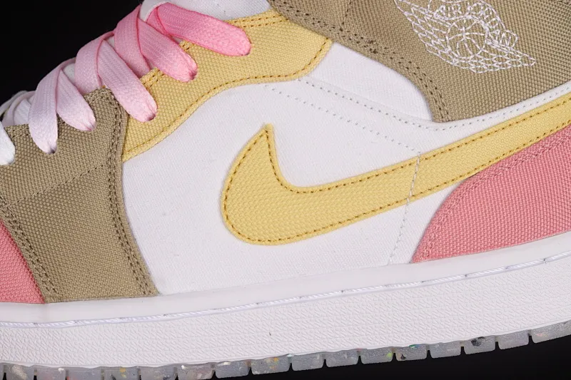 All categories Air Jordan Jordan series basketball shoes Air Jordan 1 Mid Air Jordan 1 Mid AJ1 candy powder Zhongbang basketball shoes DJ0338-100